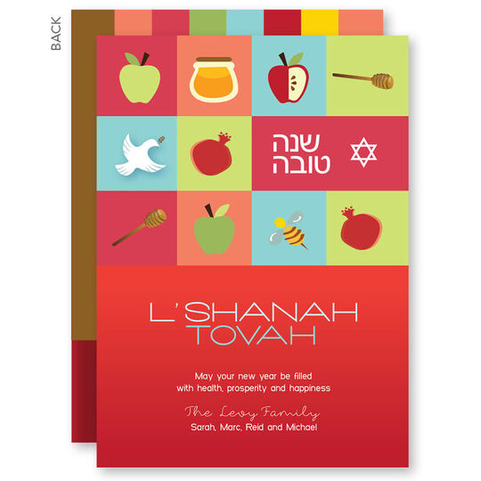 Sweet Jewish Icons Jewish New Year Cards